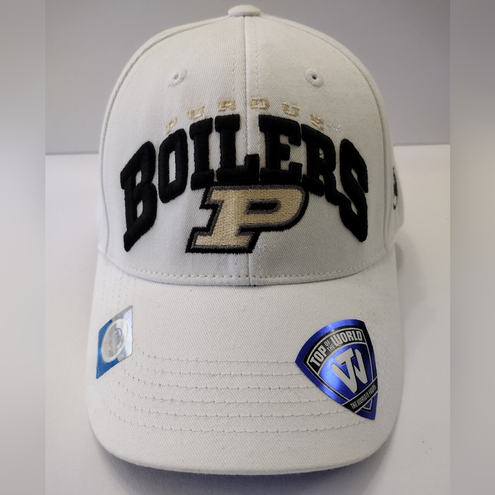 Top of the World White and Black Boilers Hat